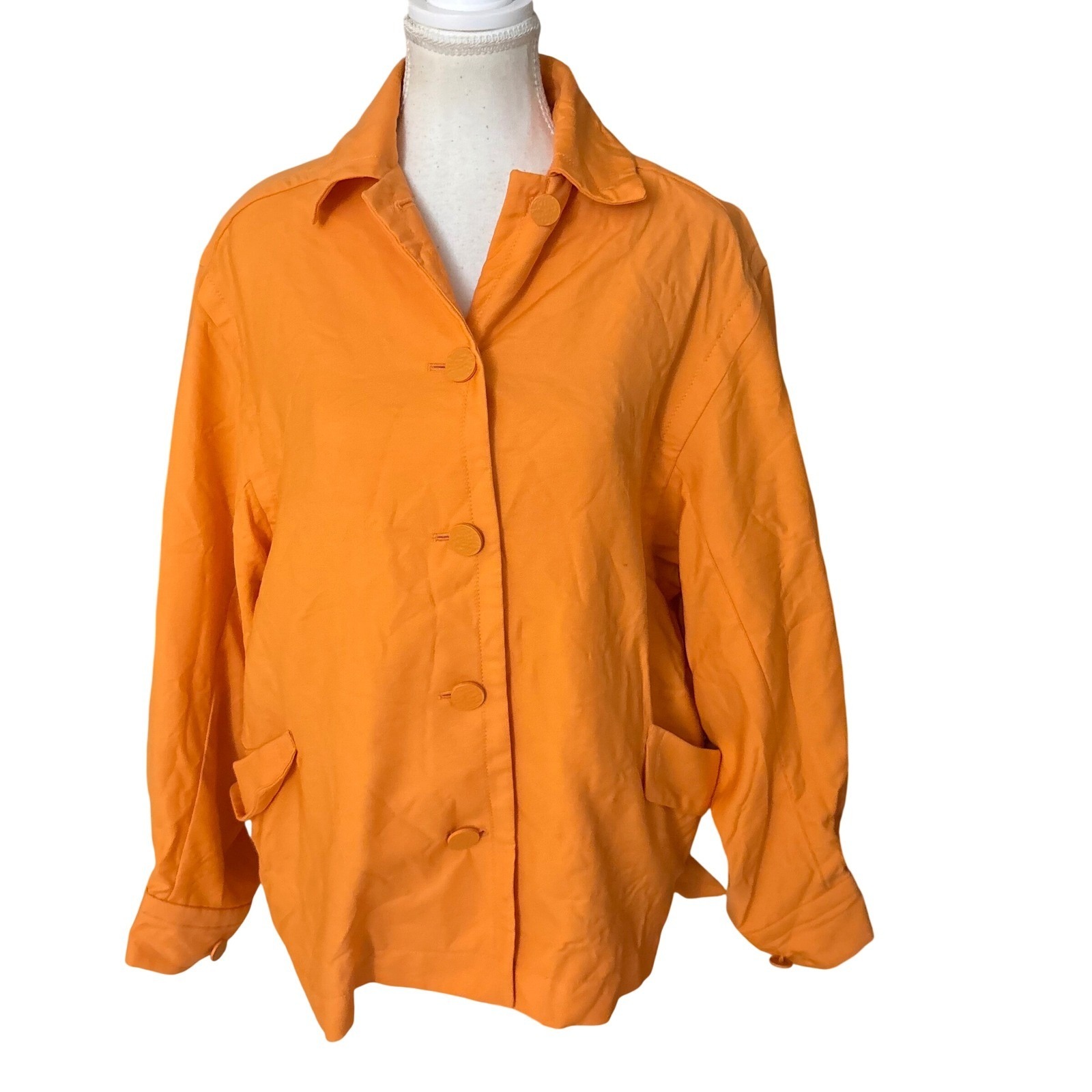 Aritzia Babaton 1-01 Orange Wool Oversized Jacket Size Xxs Streetwear